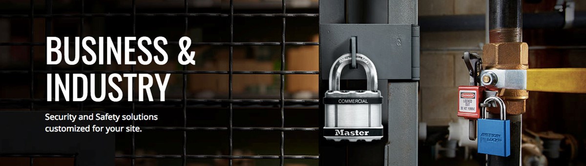 Master Lock business and industry banner